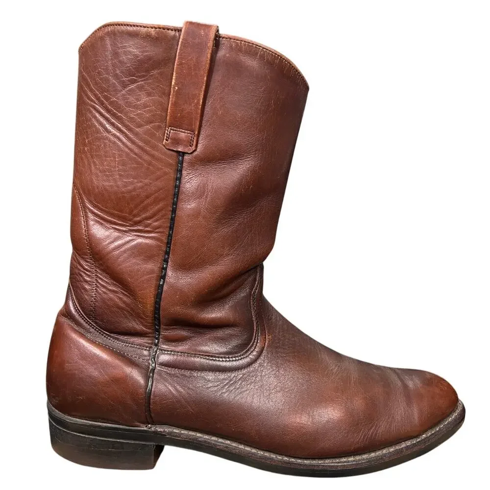 Vintage 1982 Red Wing 808 Pecos Brown Leather Work Boots Size 15 D
